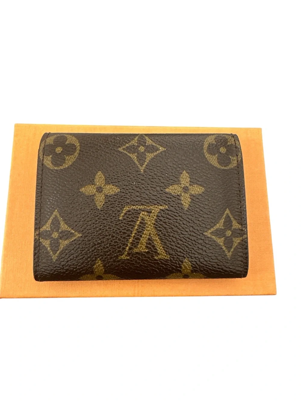 Louis Vuitton Monogram Canvas Card & Key Holder in Brown and Gold